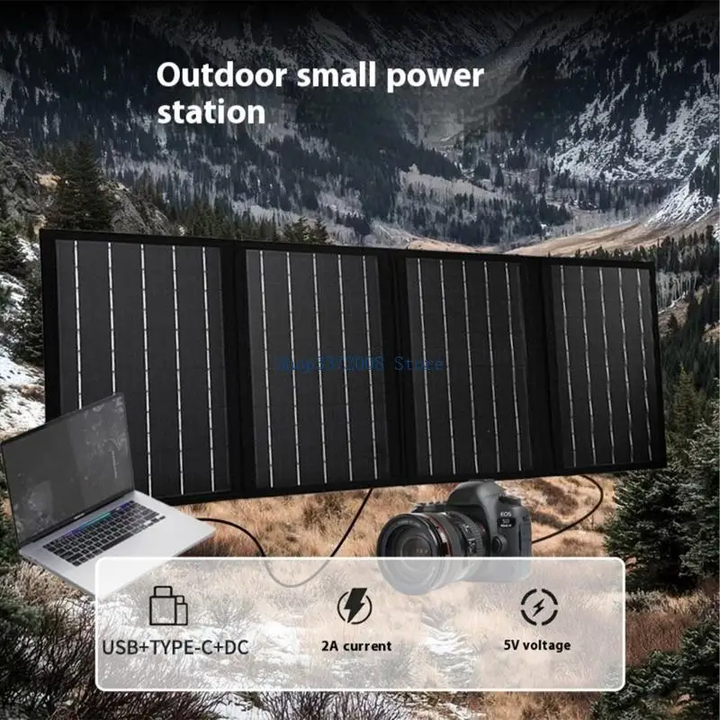 40W Solar Power Charging Device High Efficiency Outdoor Solar Cell Plate