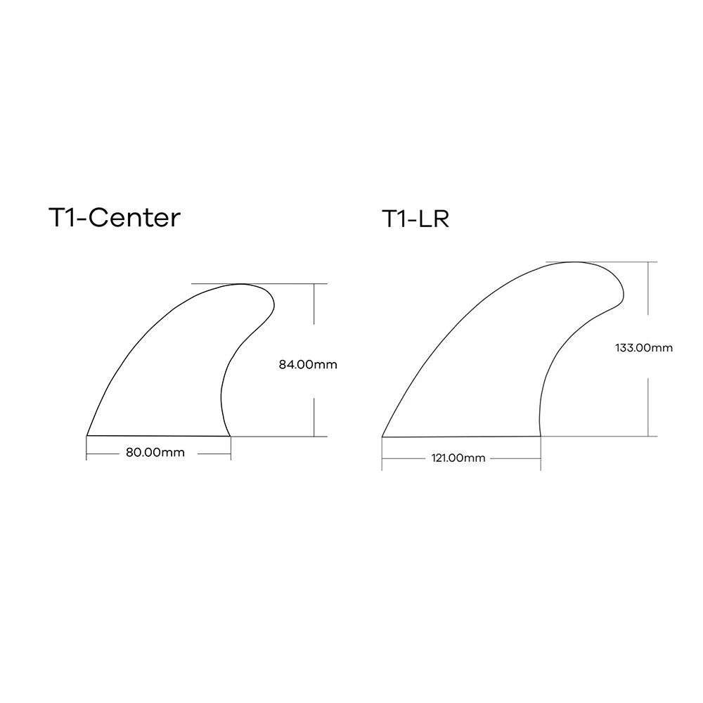 UPSURF FUTURE pinne per tavola da Surf T1 Thuster durevole fibra di vetro Surf Fin Single Tab T1 Tri Fin Set pinne da Surf accessori per tavola da Surf