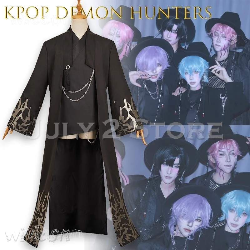

Halloween Costume kpop Demon Hunter Movie Saja Boys Cosplay Role Play Props Party Cosplay Set Carnival Outfit Adulto