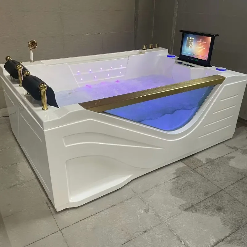 Factory Hot Sale 4 Persons Tub Outdoor Spa Tubs Pool Whirlpool Massage Bathtub Relax Swim Spa Pool for Villa Garden Hotel