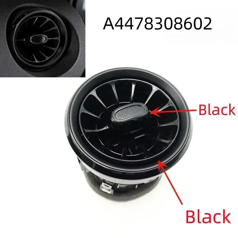 For Mercedes Benz V Class W447 Vito V250 V260 2014-2021 Glossy Black Front Dashboard A/C Air Conditioning Outlet Vent