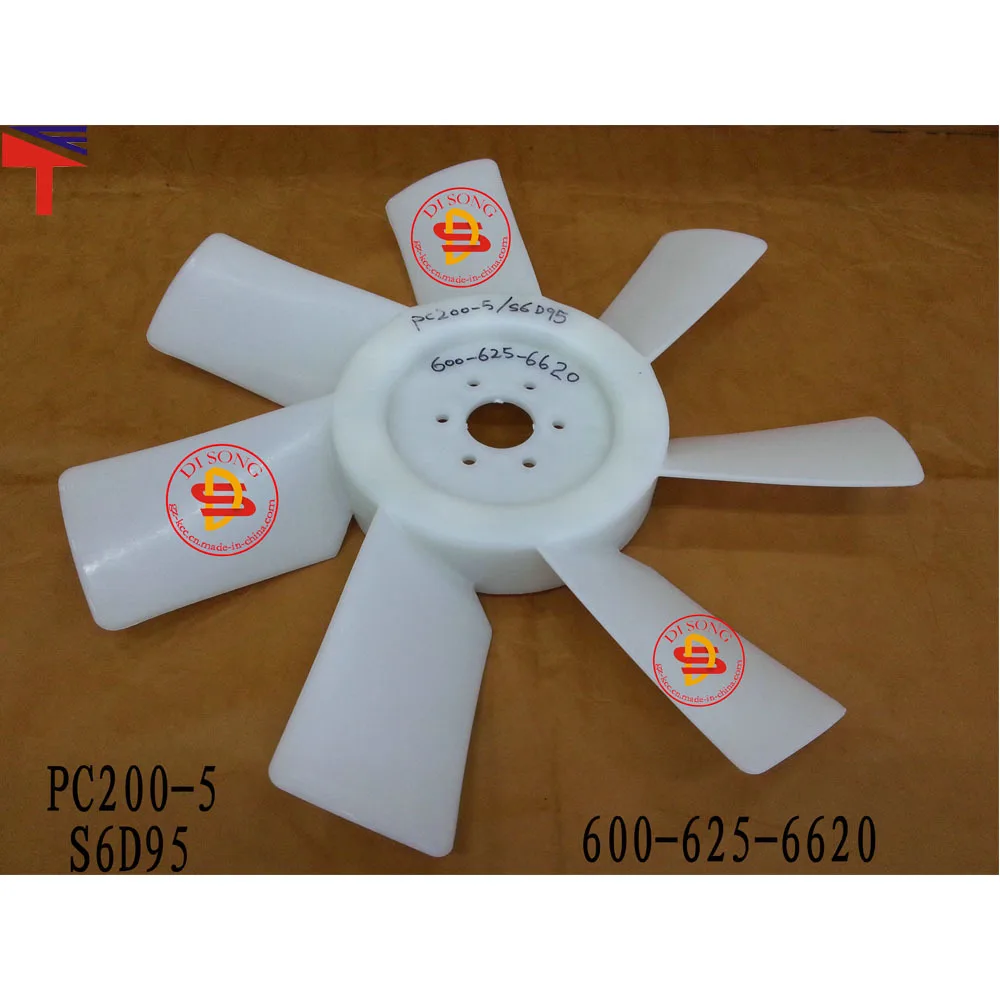 

2PCS 600-625-6620 Fan blade for Komatsu 200-5/S6D95 engine 6006256620