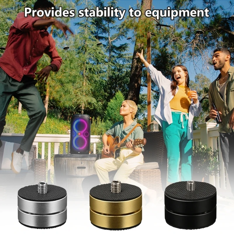 Shock Absorbing Amplifier Pads with Double Purpose Auditory Equipment Amplifiers Feet Enhances Stability Antislip Foot