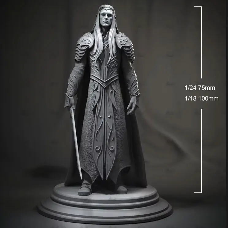 

1/18 1/24 модель из смолы, неокрашенная фигурка короля-хранителя, без цвета 1061