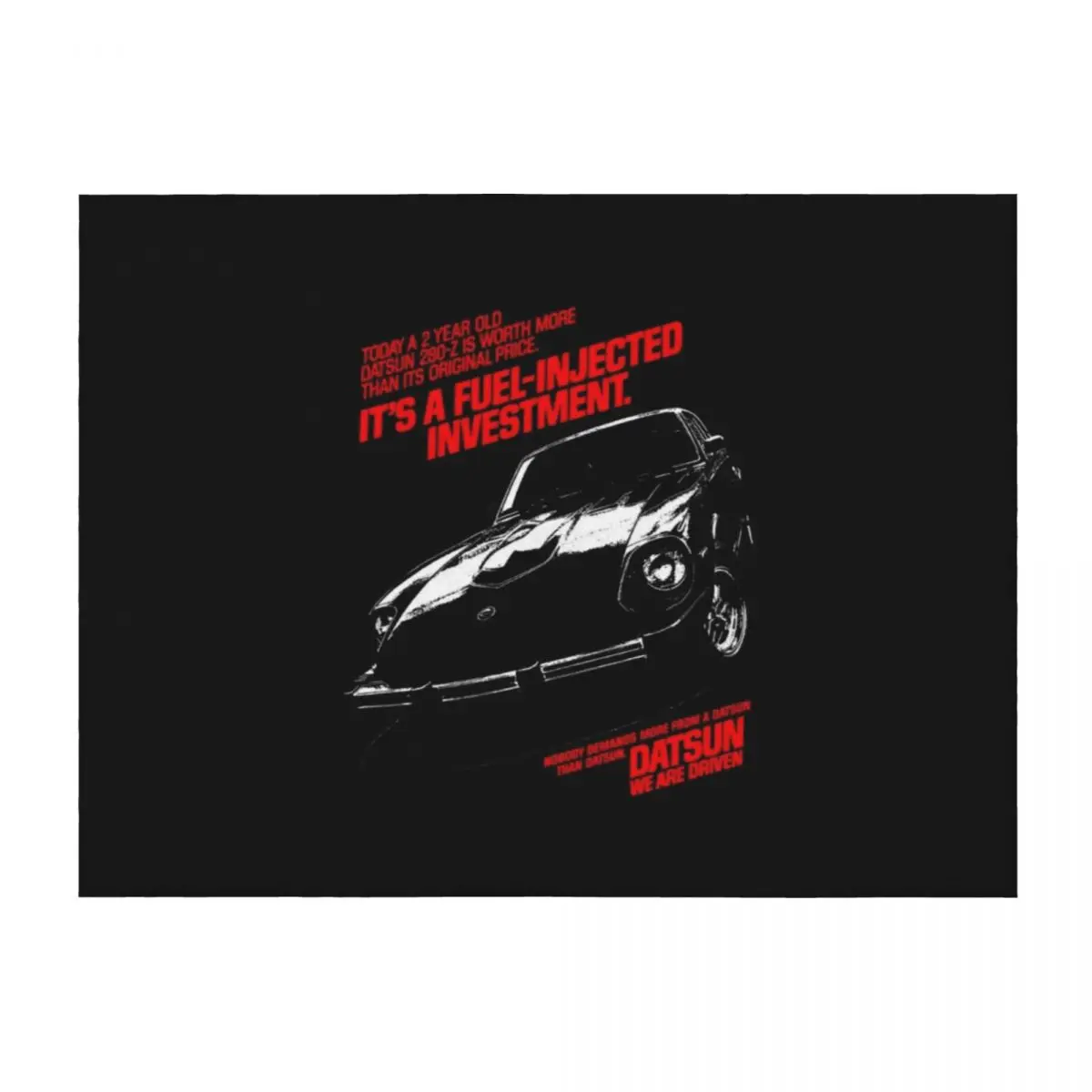 

DATSUN 280Z 280-Z Throw Blanket Decorative Beds Large Flannel Fabric Blankets