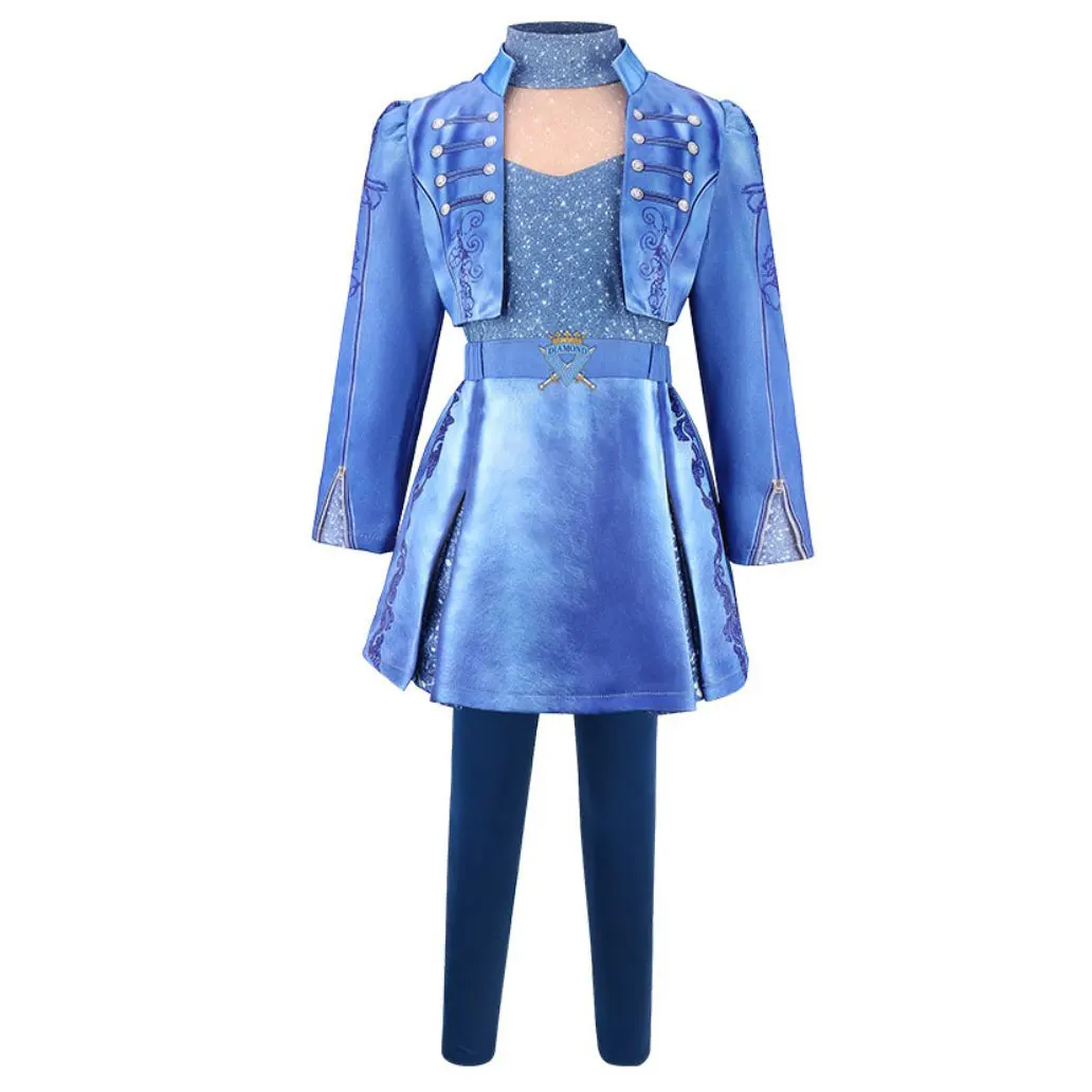 2026 Descendants Filmserie Rollenspielset Wicked Wonderland Cosplay Chloe Rotes Kostüm Kinder Halloween The Rising of Red Outfit – Detail 11