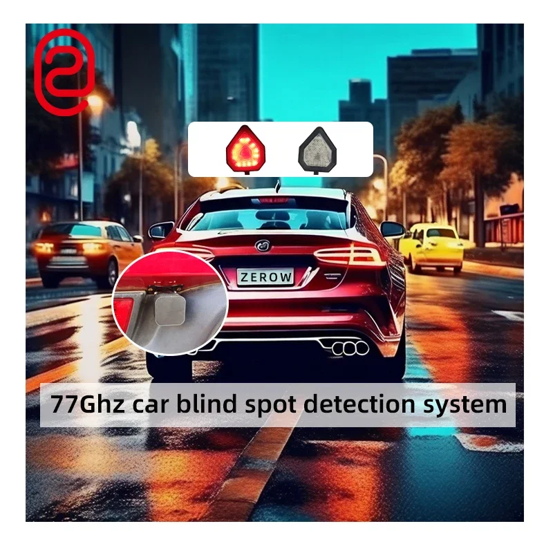 ZO-H5 50M car universal lane change assist system high precision microwave sensors 77Ghz blind spot detection system for Car