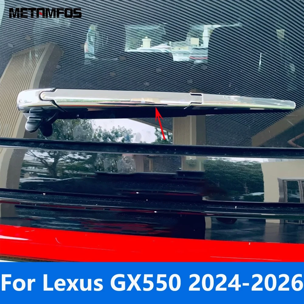 

Накладка на стеклоочиститель заднего стекла для Lexus GX550 2024 2025 2026, хромированная накладка для мытья лобового стекла, внешние аксессуары, Стайлинг автомобиля