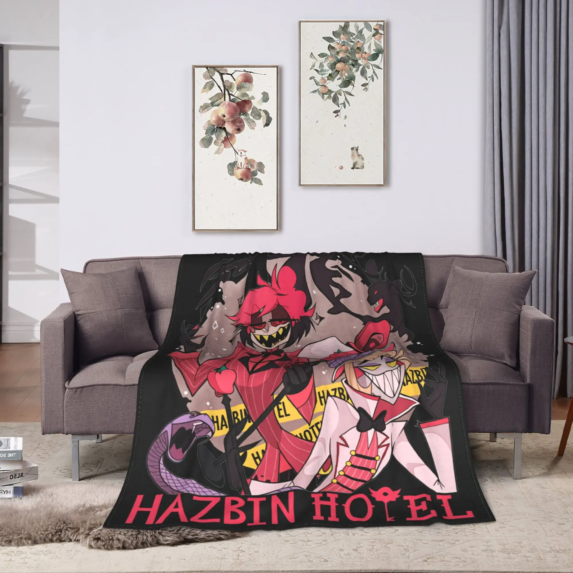 Hazbins Hotels Lucifer  Blanket Quality Warm  Throw Blanket Winter Child Bedroom Street Trend Bedspread