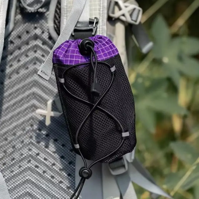 Sac de Rangement Extérieur pour Randonnée, Sac de Bras, Sac à Bouteille d'Eau pour Camping, Poche Téléphone, Sac à Dos Imperméable Réglable et Extensible pour Alpinisme