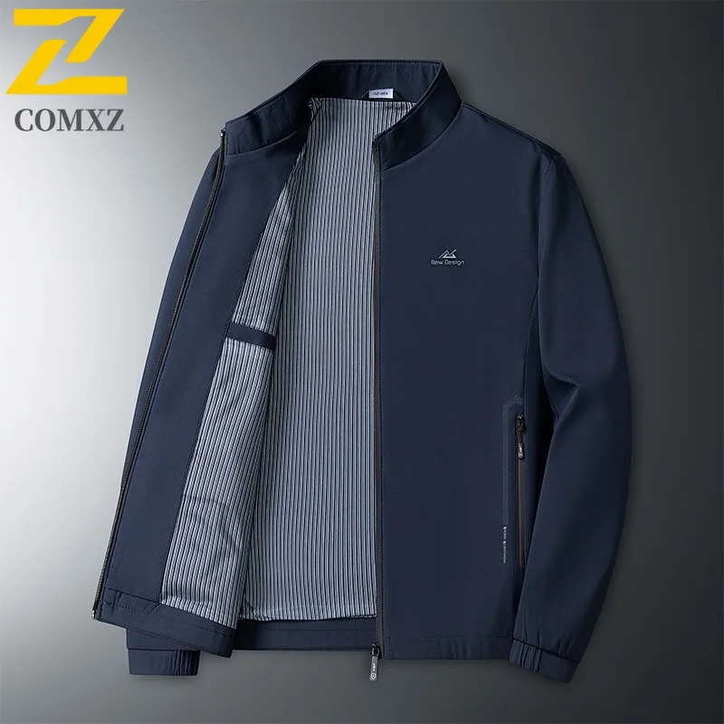 

COMXZ 2025 Dad Coat Spring Autumn Top Middle Aged Men 2024 New Autumn Clothing Elderly Grandpa Casual Jacket
