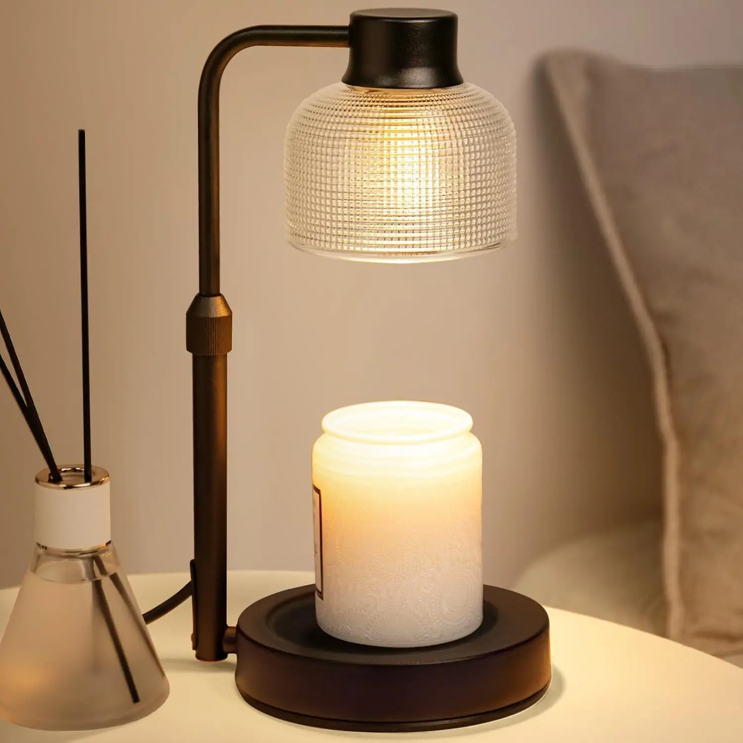 Duftlampe mit Timer: Sicher, Flammenlos, Einstellbar, Wohndekor-Geschenk für Mama