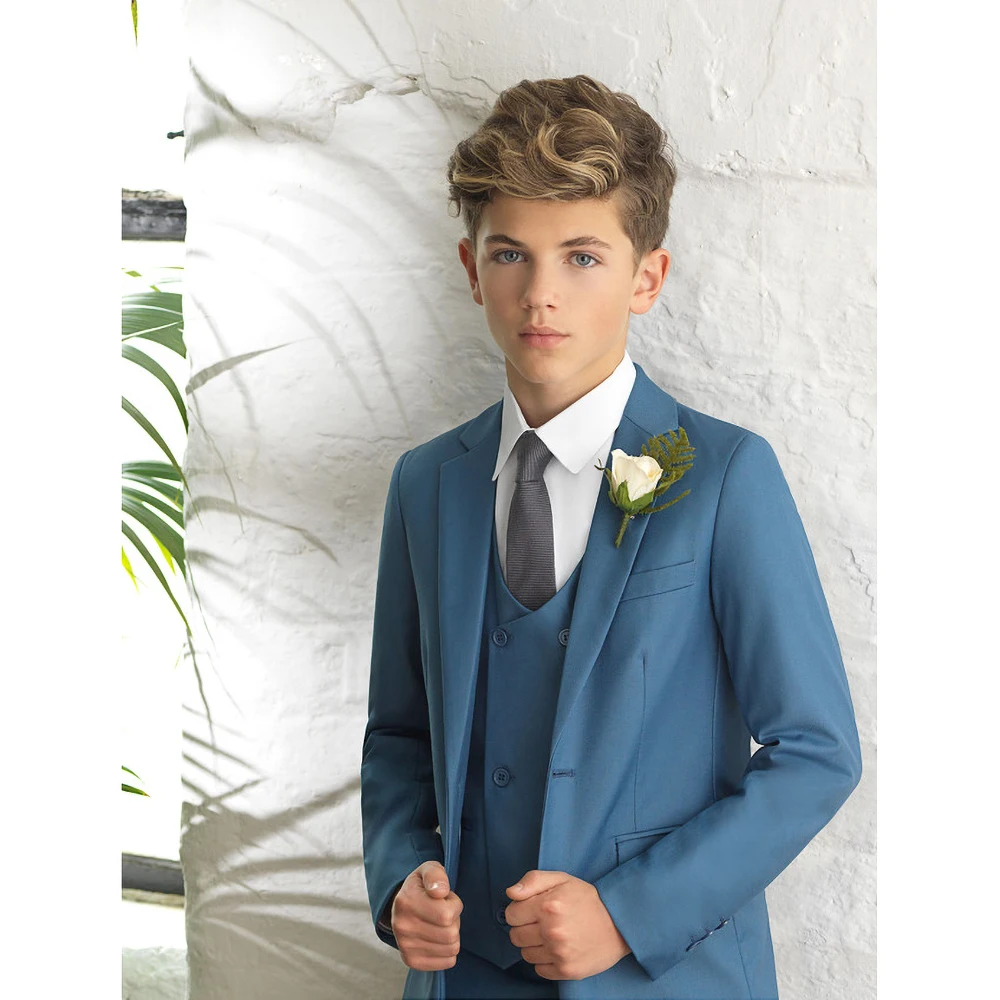 

Elegant Flower Boy Suits 3 Piece New Arrival Notch Lapel One Button Outfits Formal Causal Party Wedding Sets for Children