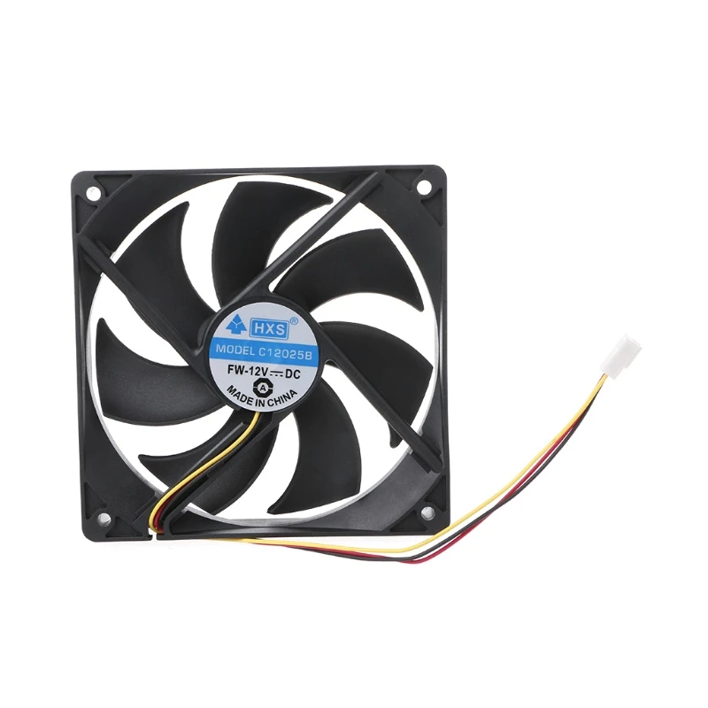 12CM Cooling Fan Sleeve Bearing DC 12V Brushless Silent Cooling Fan PC Cooler Radiator 120mm Fans