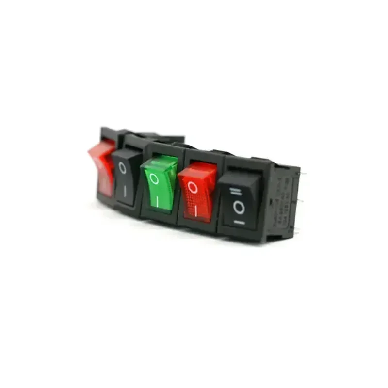 1/5Pcs KCD1 Series Boat Car Rocker Switch 2/3/4/6 Pin 2/3 Position Power Switches 6A/250V 10A/125V AC 15mm x 21mm