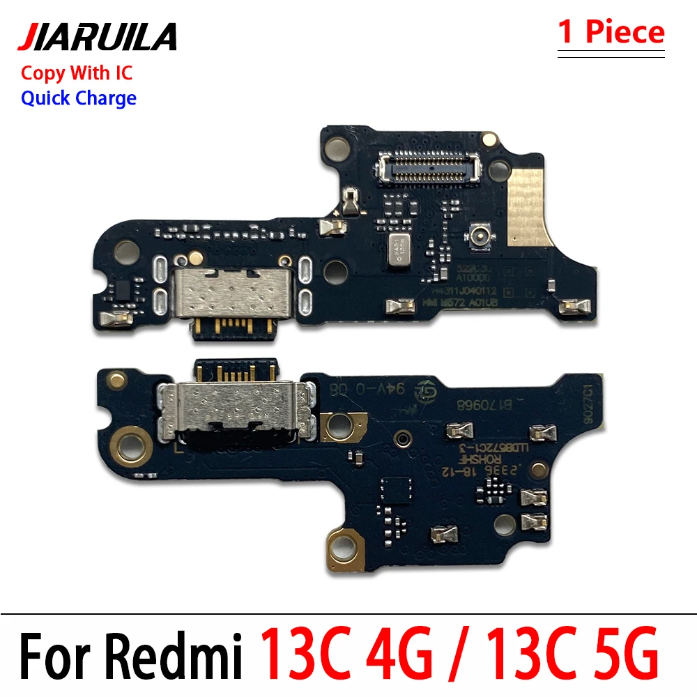 15Pcs,USB Charging Port Connector Micro Board Flex Cables For Xiaomi Redmi 13 13C 14C 14R 15 15C 4G 5G 10 Prime 10C 10A 9T 9 9C