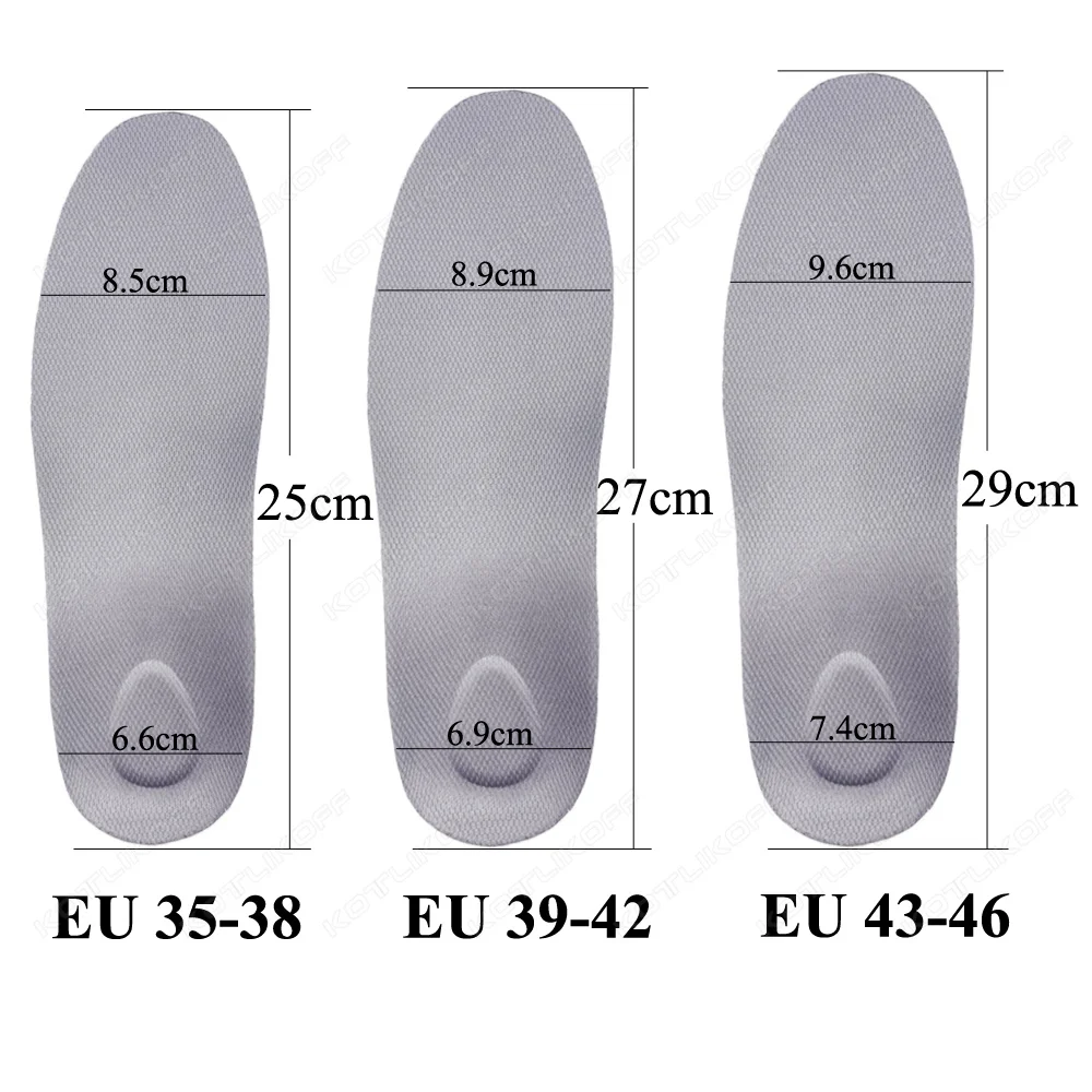 Premium Orthopedic Insoles For Feet Soft Elastic Shock Absorption Breathable Health Sole Pad Sport Arch Support Feet Pain Care