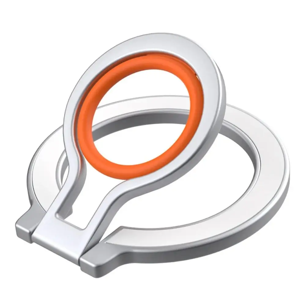 For MagSafe Phone Ring Holder Strong Adsorption with Metal Ring Phone Grip Mount Foldable Alloy for iPhone/Samsung/Huawei/Xiaomi