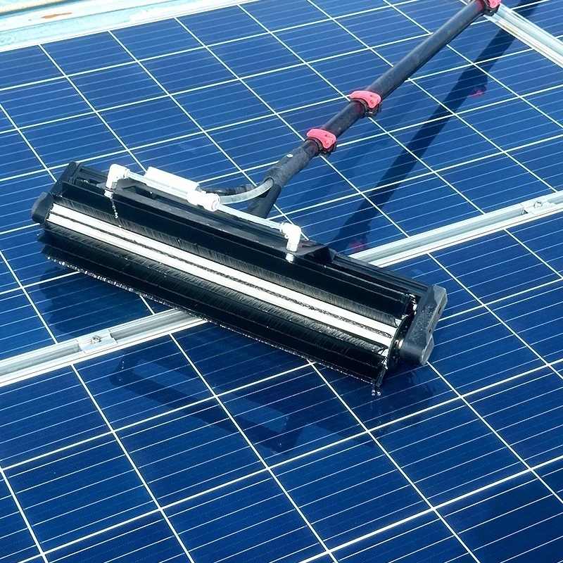 Rolling Brush Photovoltaic Cleaning Machine Lithium Brushless Machine 3.2 5.5 7.2 Solar Cleaning Panel Brushes