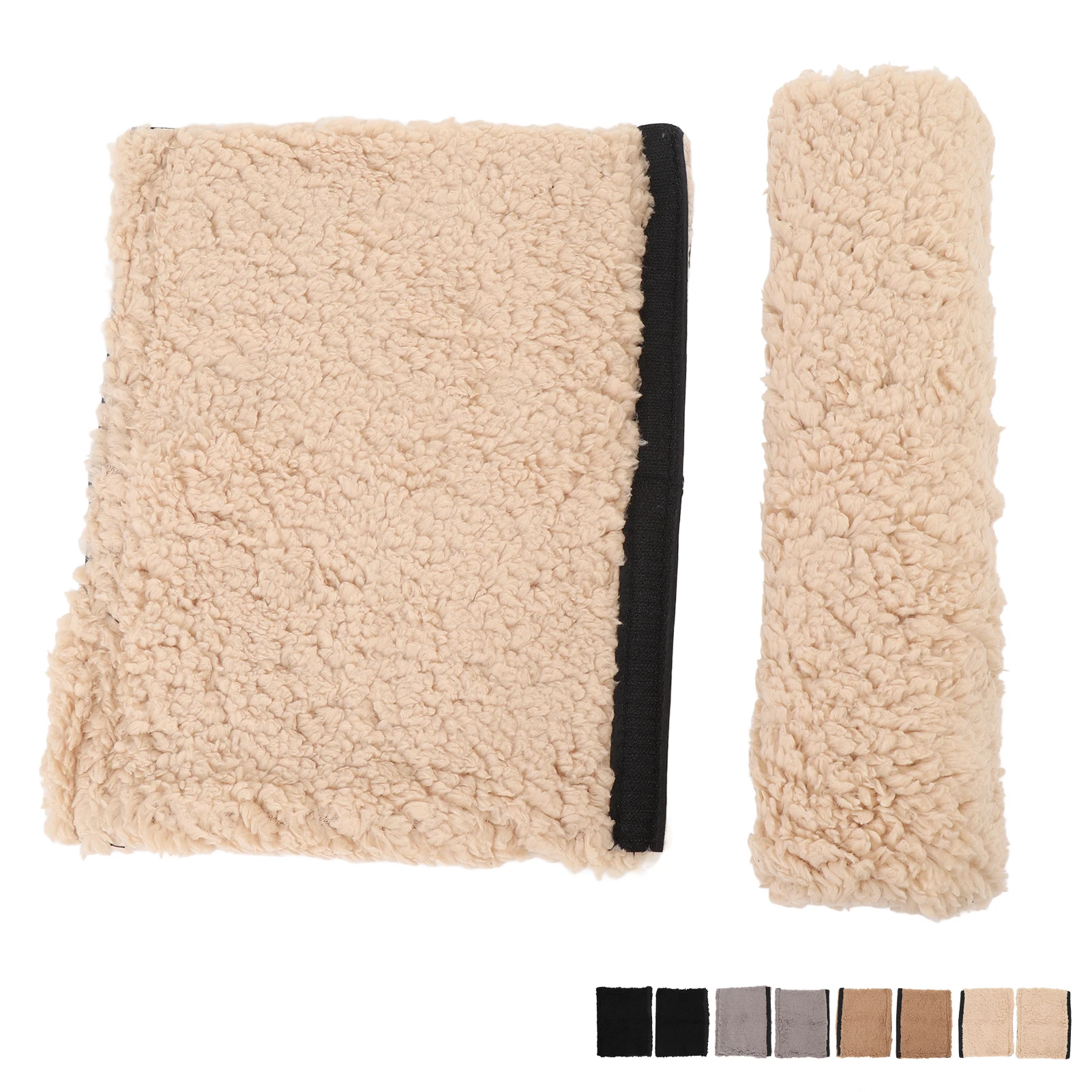 Armrest Pad Sheepskin Chair Armrest Cushion Cold Proof Comfortable Non Slip Soft Thick Chair Armrest Cover for Transport Chairs
