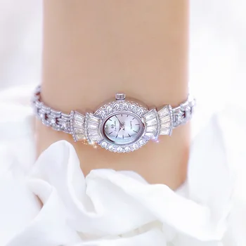 الرجعية ضوء الذهب الصغيرة الفاخرة حجر الراين الهاتفي 2022 جديد العتيقة مزاجه شيك سلسلة كوارتز ساعة مقاومة للماء للنساء