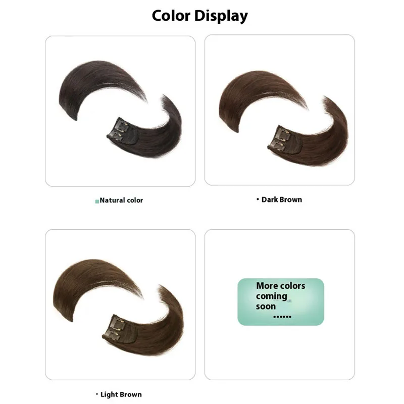   여성용 인모 헤어피스 볼륨업 탑 헤어 익스텐션 패드 싱글피스 인비저블 헤어 레이디 리얼 헤어 합성모