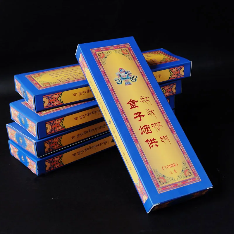 Religious Meditation Tibetan Incense sticks, Positive Energy Blessing, Bland Aroma, Made From Natural Spices,Not Easily Broken