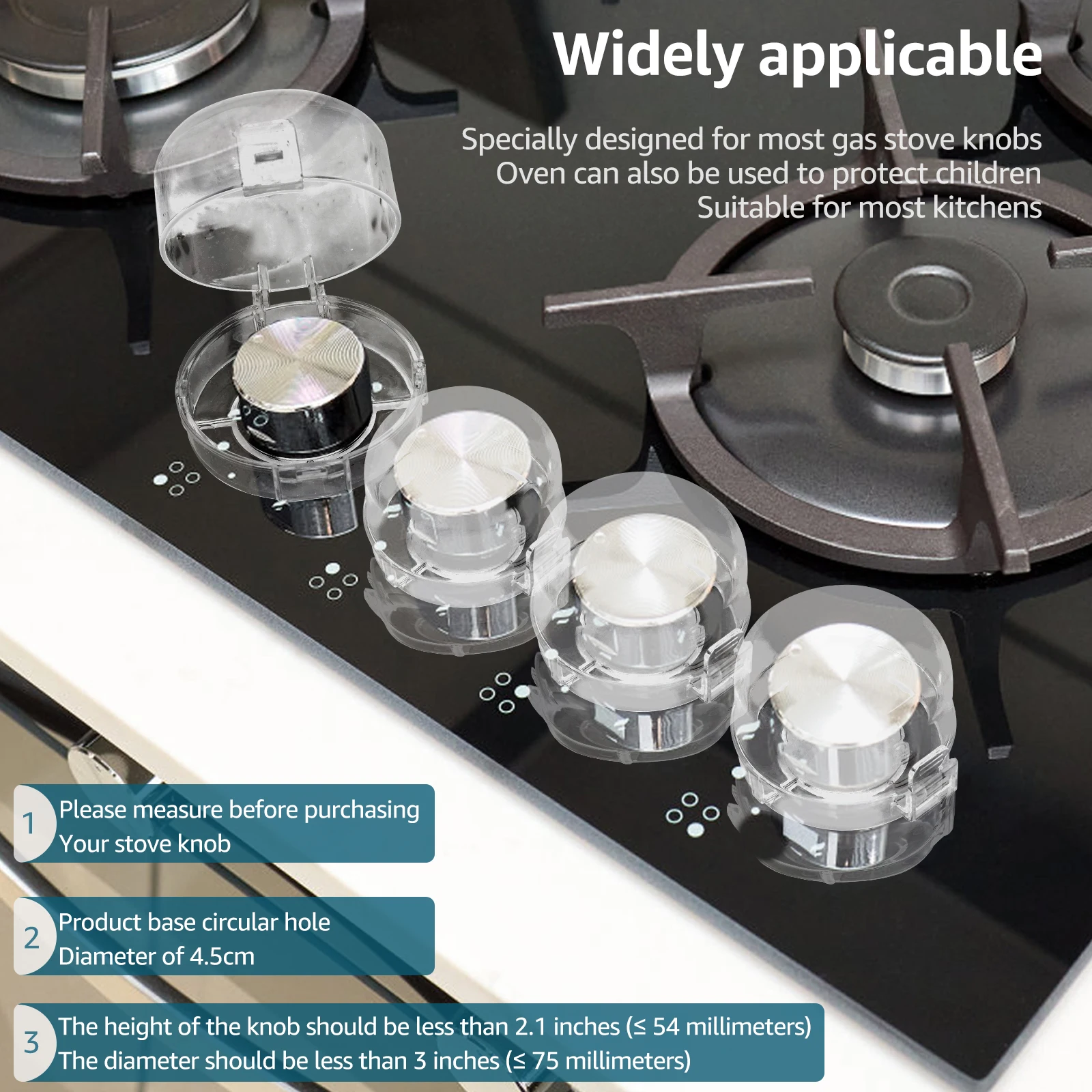 غطاء أمان بمقبض الموقد لسلامة الأطفال، غطاء أزرار لطباخ الغاز الطبيعي، أداة حماية مفتاح المطبخ لسلامة الأطفال والحيوانات الأليفة
