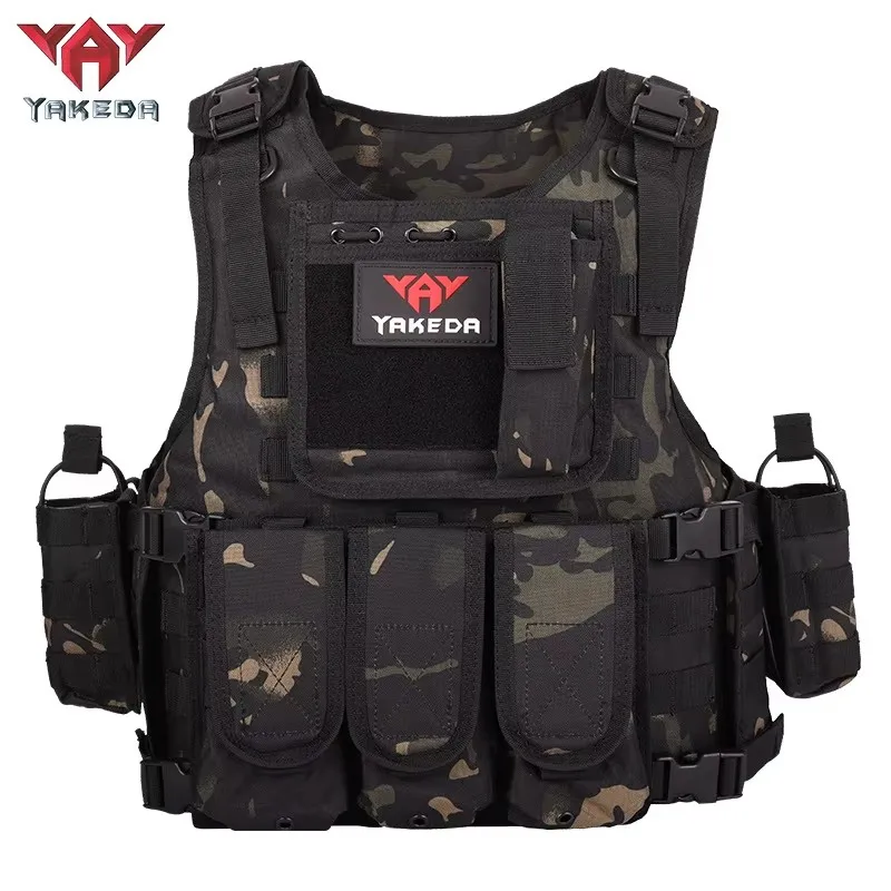 YAKEDA Multi-functional Wear-resistant Tactical Vest Outdoor Training Clothes Airsolf Equipment Protective Waistcoat