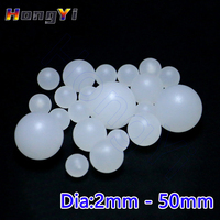 Polypropylene PP Solid Plastic Balls Dia 2 2.38 2.5 3 3.175 3.5 4 4.5 4.763 5 5.55 6mm to 50mm Floating Translucent Round Beads