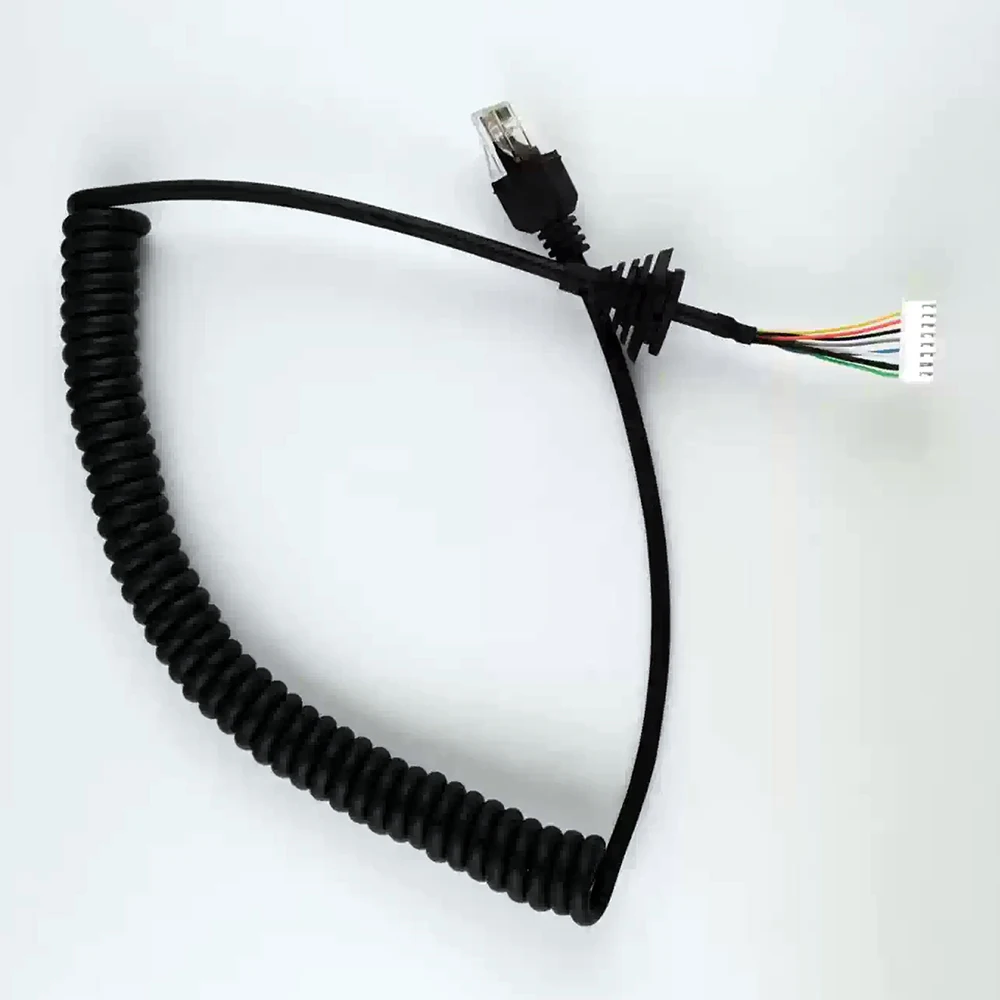 Cable de micrófono para altavoz, conector RJ45, cable de micrófono de 8 pines (7 + 1) para radios móviles TYT TH-9000D TH9000D, línea de micrófono de repuesto
