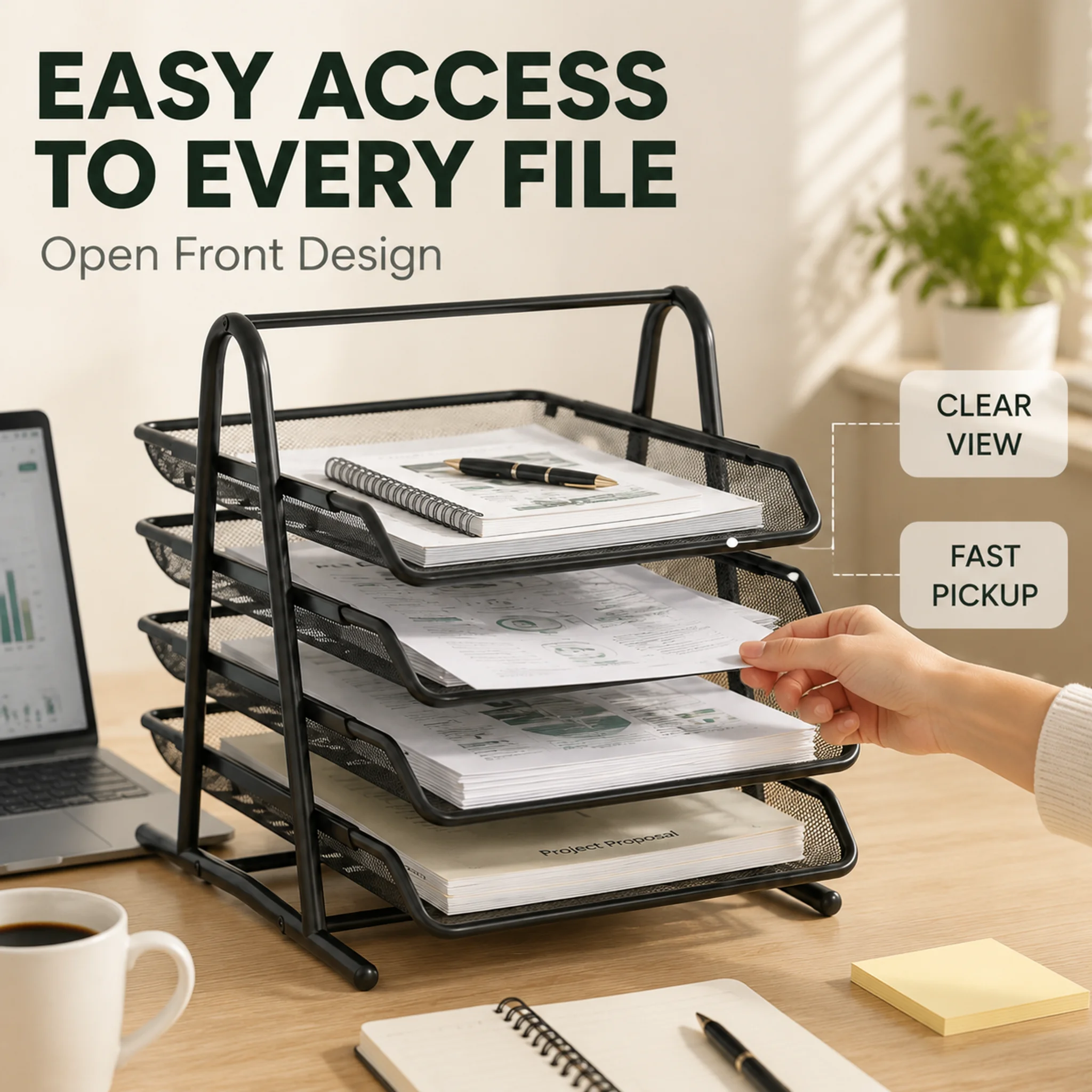 Organiseur de fichiers en mail - Desktop Filing Tray avis et prix