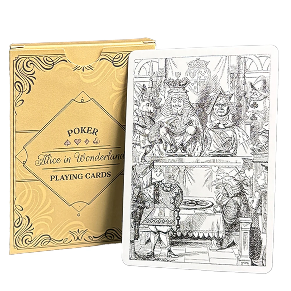 

Alice Vintage Playing Cards Deck of Cards Waterproof Poker Ideal for Themed Parties, Props, Theme, and Games