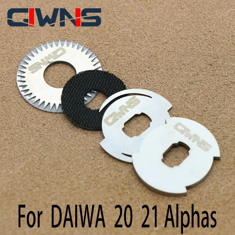 Fishing Drag Clicker Spinning For DAIWA 20 21Alphas Drum wheel Brake Carbon Fiber Metal Soft Sound Gasket Repair Attachments