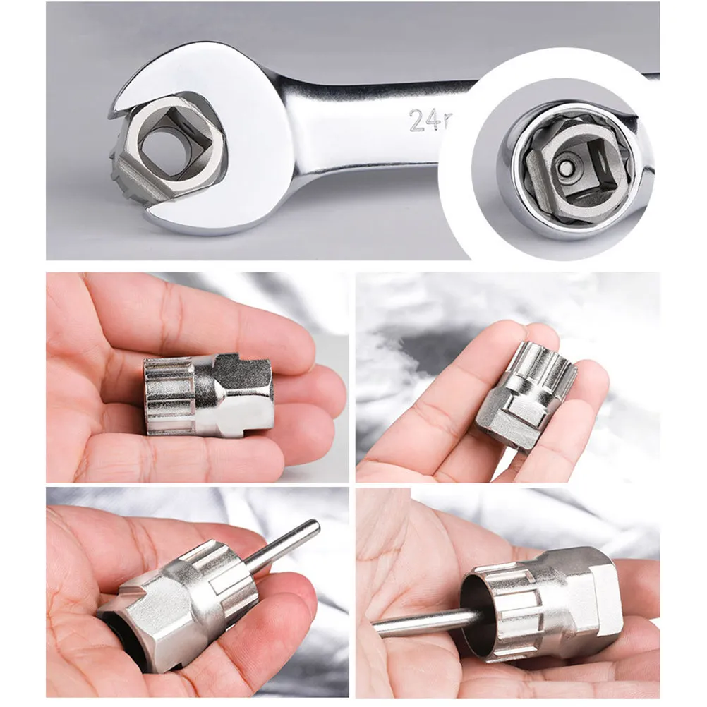 Flywheel Socket Wrench 12 Teeth Sturdy Flywheel Puller for Bike Repair Fast Tightening Time Saving Surface Plated Oxidation
