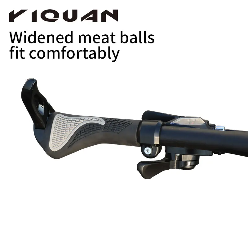 

High Quality Aluminum Alloy Rubber a Horns Bike Handlebar Grips,Comfortable Antiskid Bikes Handlebar Grips