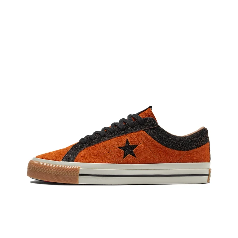 Converse Slip Resistant, Abrasion Resistant, Lightweight Low top Skateboard Shoes Unisex Sunset Orange 173200C
