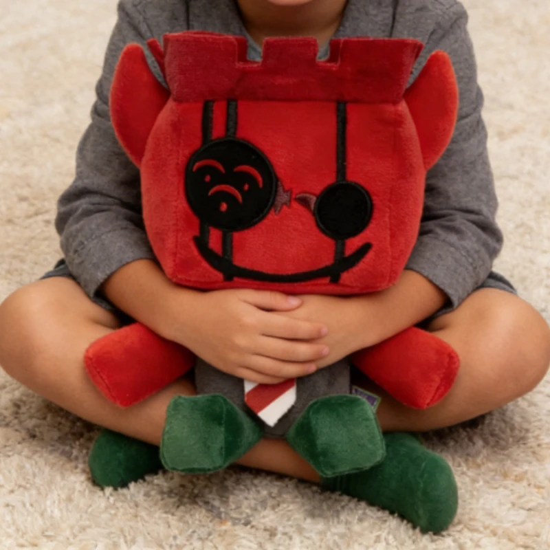

25cm Hot Game ROBLOXS Theme Series Stuffed Doll Cartoon Creative Skin-friendly Red Plush Toy Boys and Girls Birthday Gift