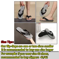 Men's Casual Flip Flops Fashion Beach Shoes Men Summer Non-Slip Flat Slides Mens Slippers Indoor House Shoes Man Male Slipper 4