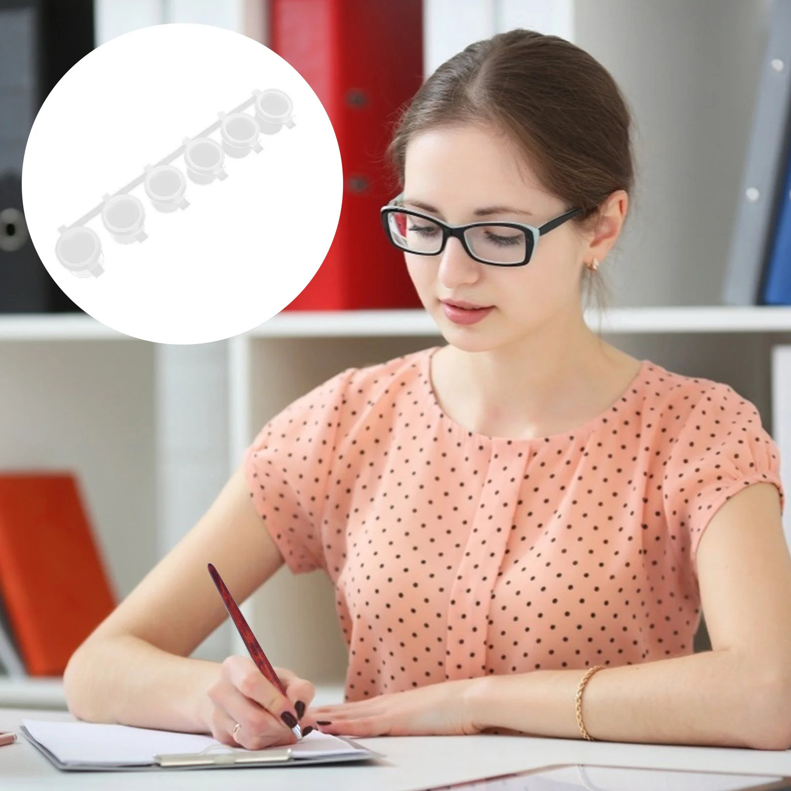 

Small Paint Container Strips 5 Sets Empty Watercolor Pots Pigment Storage Box DIY Painting Craft Cups for Art Supplies