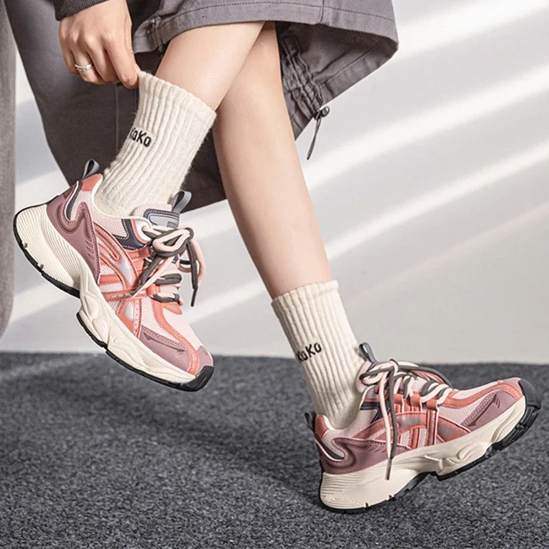 

Women Platform Sneakers Vintage Mixed Colors Design Running Sports Shoes Tennis Shoes Casual Outdoor Comfortable Sneakers 35-40