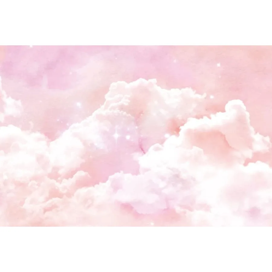 

Фон для фотосъемки 15x10 футов: Розовые облака, пастельные небеса, абстрактный фон для девочек, новорожденных, вечеринок в честь рождения ребенка, дней рождения