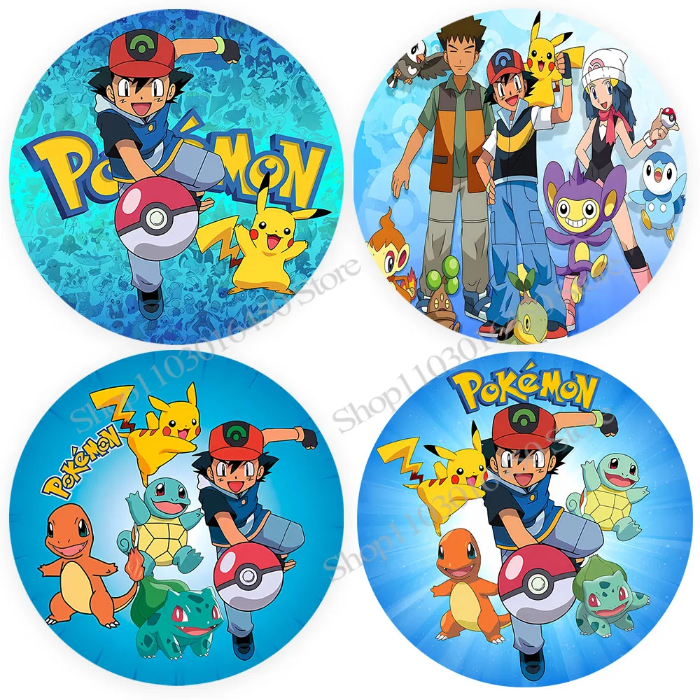 pano-de-fundo-com-tema-pokemon-capa-elastica-de-aniversario-decoracao-redonda-para-meninos-bola-amarela-para-animais-de-estimacao-aderecos-de-pikachu-banner-circulo-fundos-de-fotos