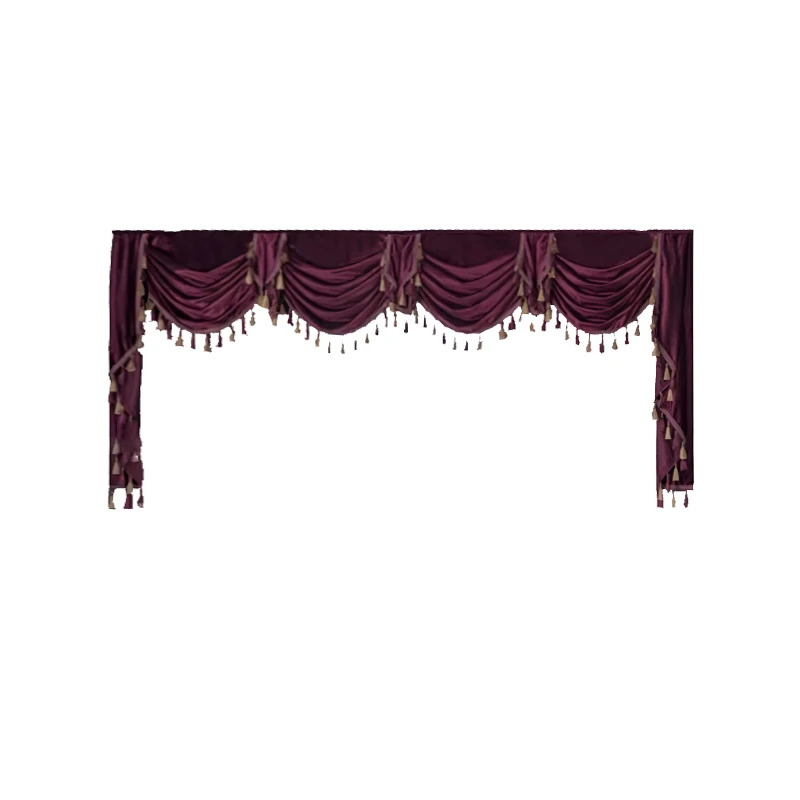 

Light luxury simple style living room bedroom balcony floor-to-ceiling window Valance finished product 1pc