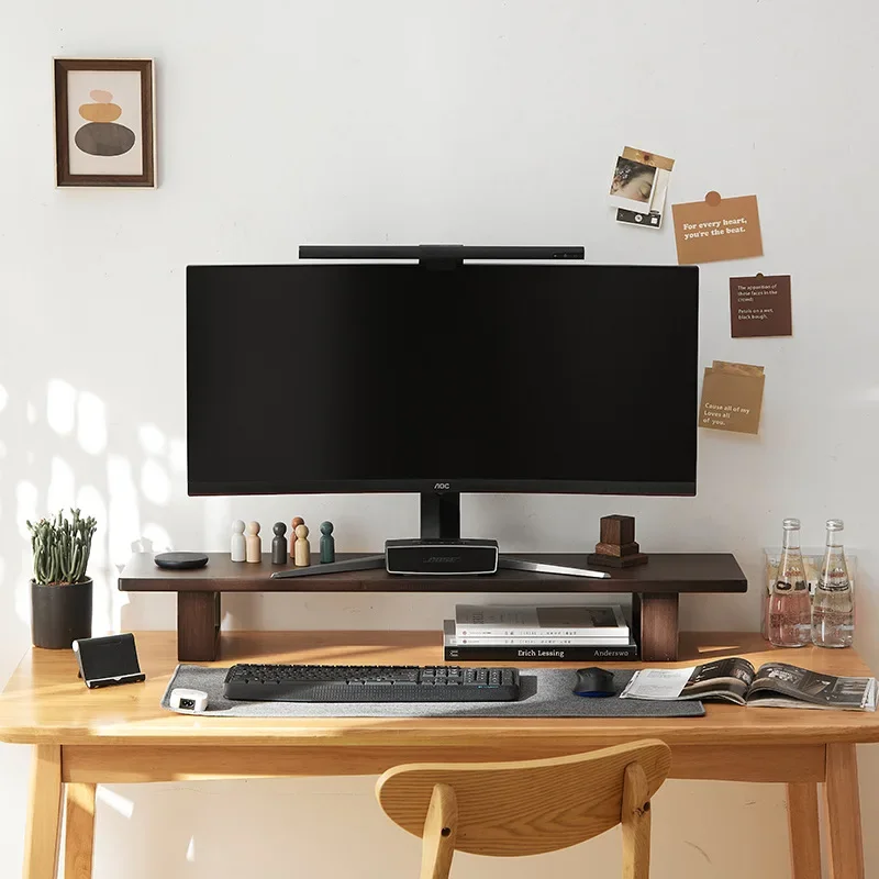 

Monitor Elevated Office Shelf, Heightened Desktop Stand, Extended Display Rack, Ergonomic Laptop Riser, Computer Organization