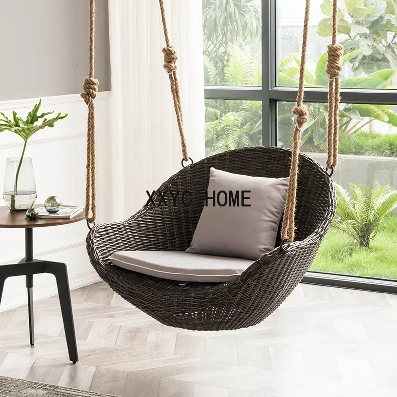 

Hanging Indoor Home Swing Rocking Chair Bedroom Balcony Single Bird's Nest Lazy