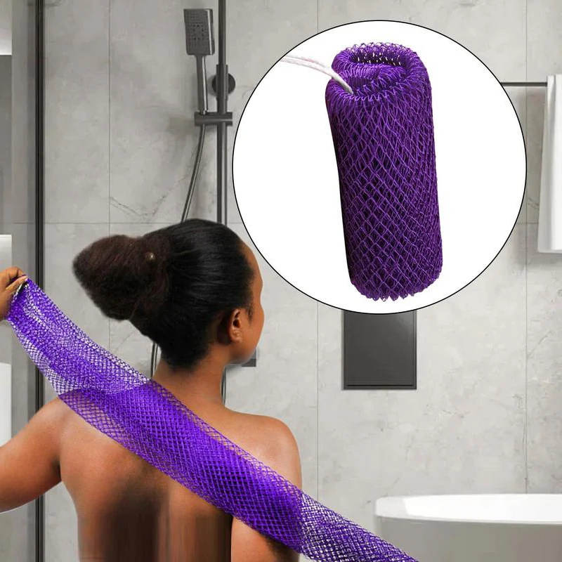 African Net Sponges Authentic Exfoliating Bath Sponge Scrub Deep Cleaning For Smoothing Arm Foot Back Neck Leg Body Skin view 2