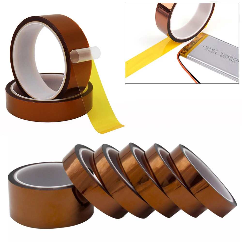 

1PC BGA Tape 33M Heat Resistant High Temperature High Insulation Electronic Industry Soldering Polyimide Tape 7 Size Gold