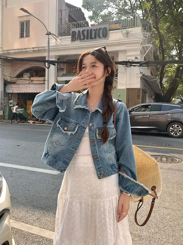 Denim Jackets Women Daily Casual Basic All-match Simple Korean Style Ladies Creativity Spring Personality Tender Delicate New