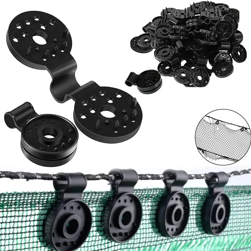 

100/50/20Pcs Shade Cloth Clips Shade Fabric Clamps Grommets Camping Garden Tool Garden Buildings Fence Net Fix Clamp Awning Hook